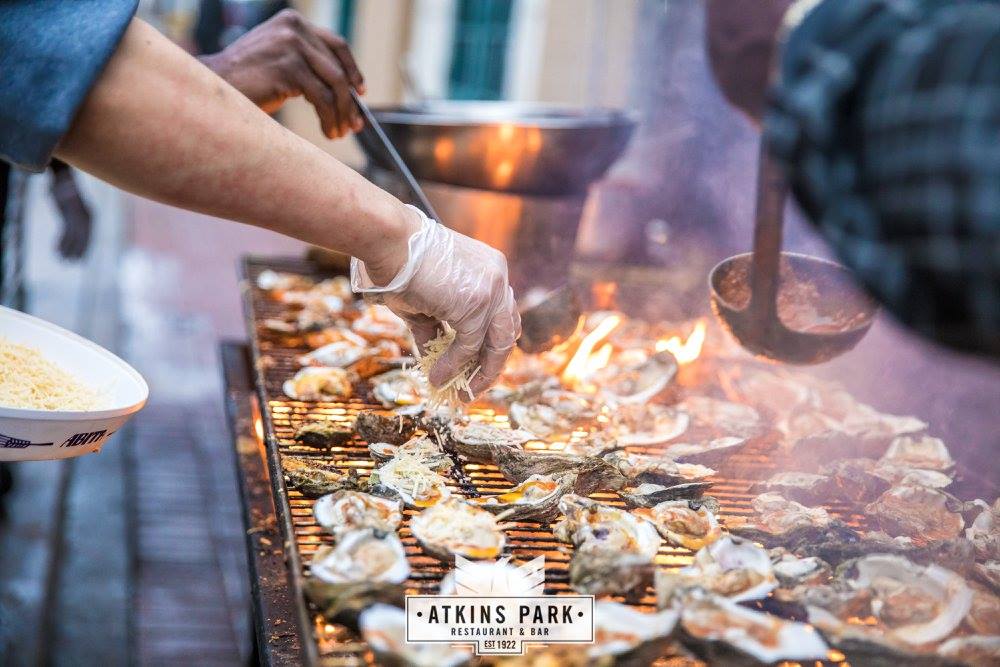 Oysters grilling at Oysterfest